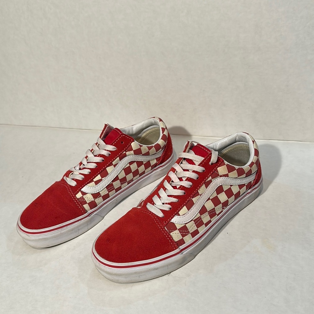 Red Checkerboard Vans